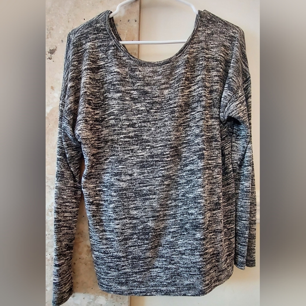 Blue Rain Heather Gray light weight sweater
